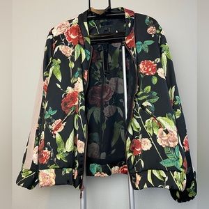 NWT Jeans By Buffalo Floral Bomber Jacket
